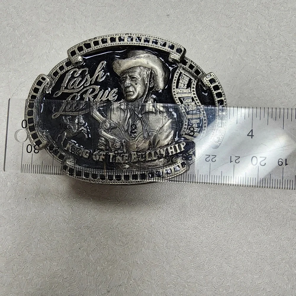 Lash LaRue Belt Buckle Limited Edition 1993 King Of Bullwhip Western Movie Star